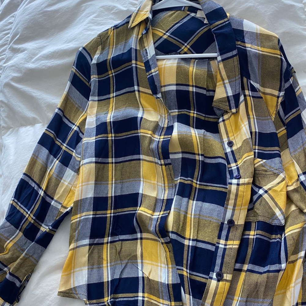 Blue and Yellow flannel